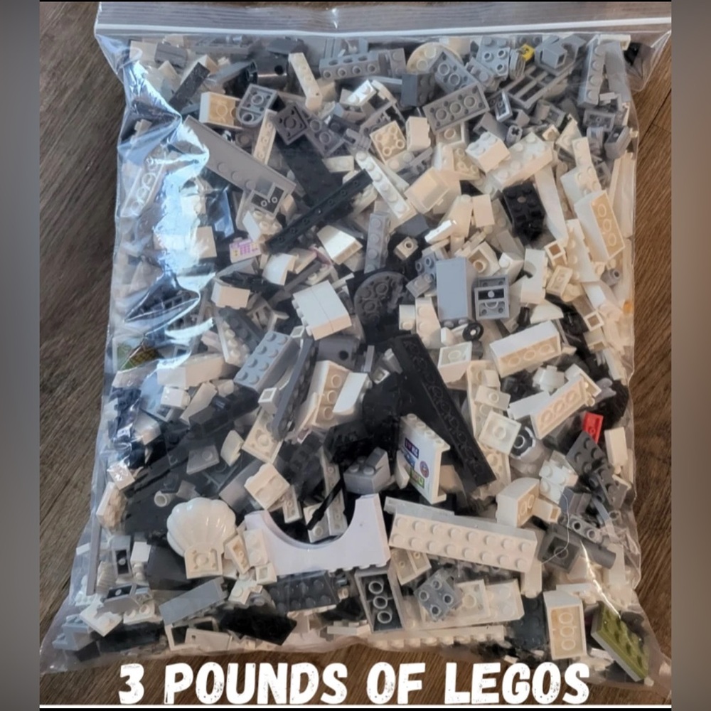 Lego Mixed Colors Building Blocks Set 3 pounds of mixed pieces clean sanitized